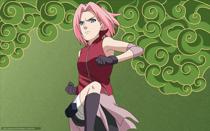 Sakura in action pose