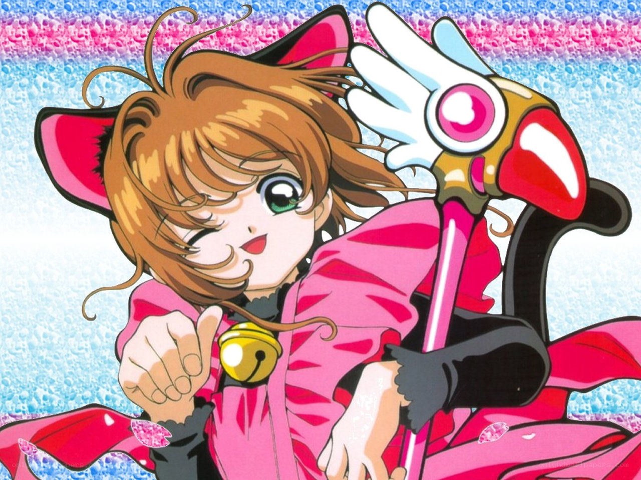 Sakura in cat costume