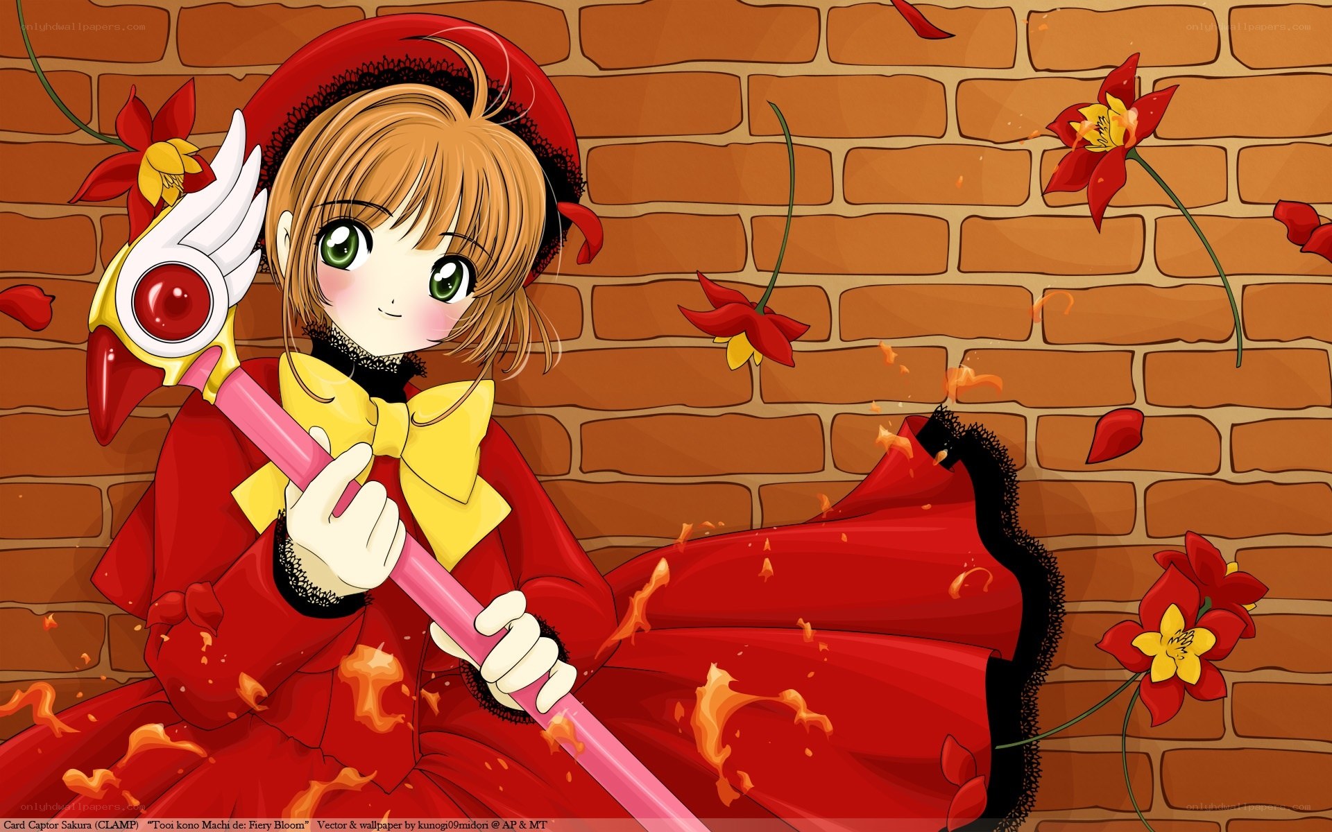 Sakura in Fiery Bloom