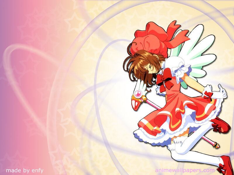 Sakura in magical girl form