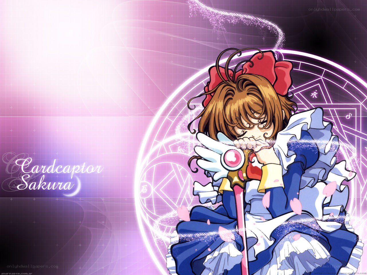Sakura in magical pose