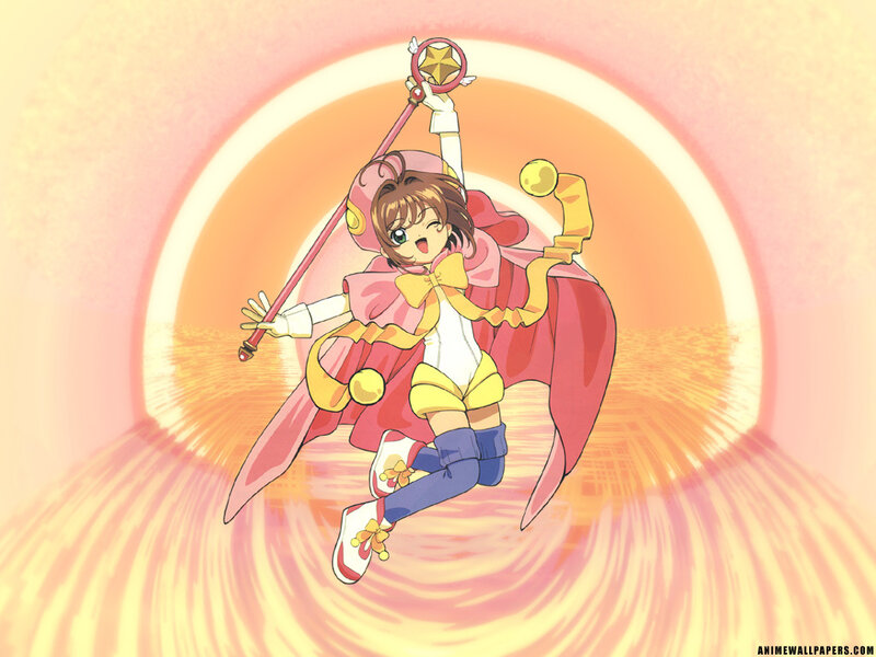 Sakura in magical pose