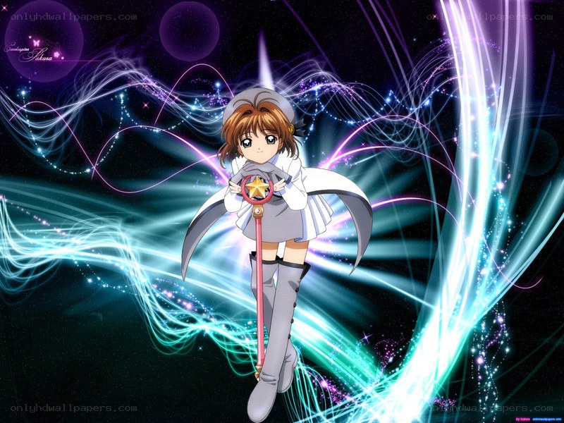 Sakura in magical pose