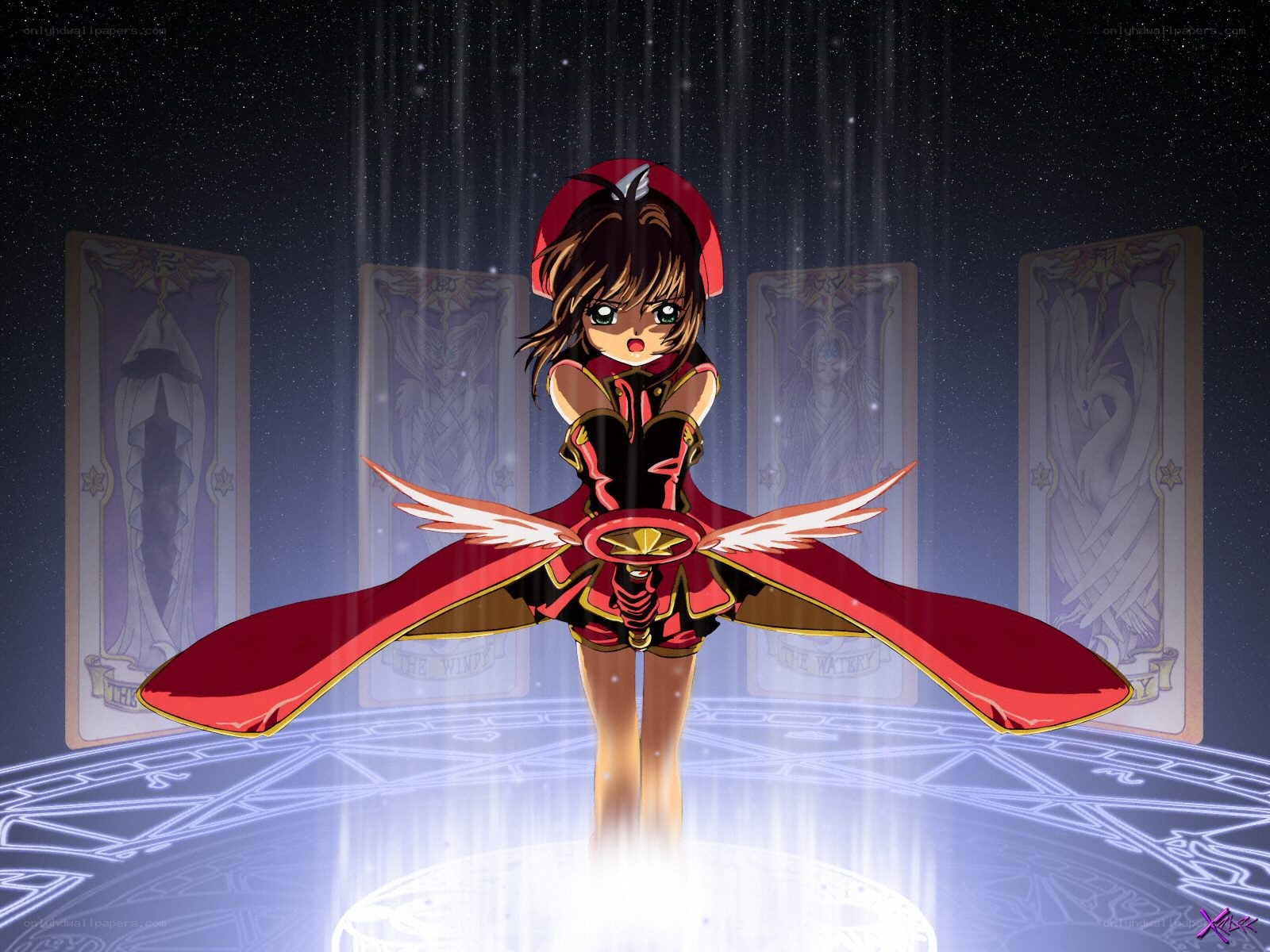 Sakura in magical pose