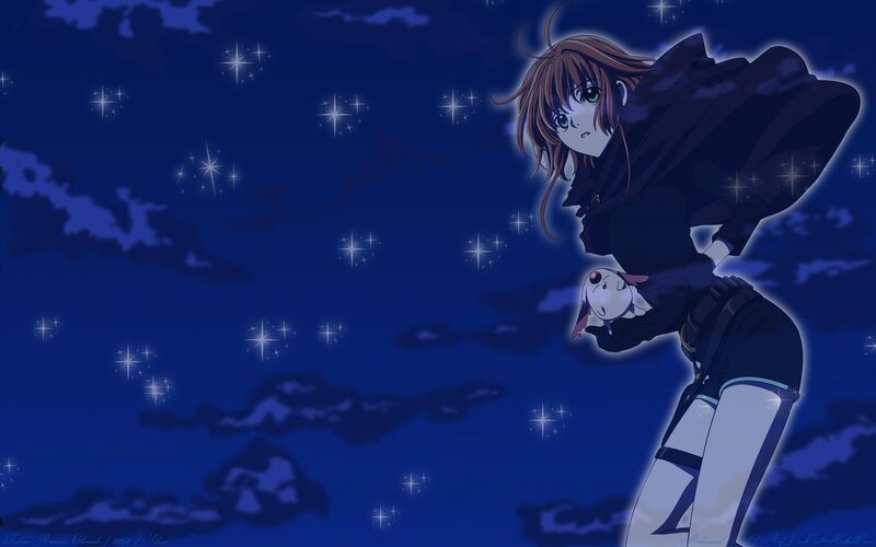 Sakura in the starry night