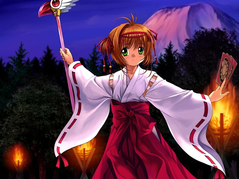 Sakura in traditional attire