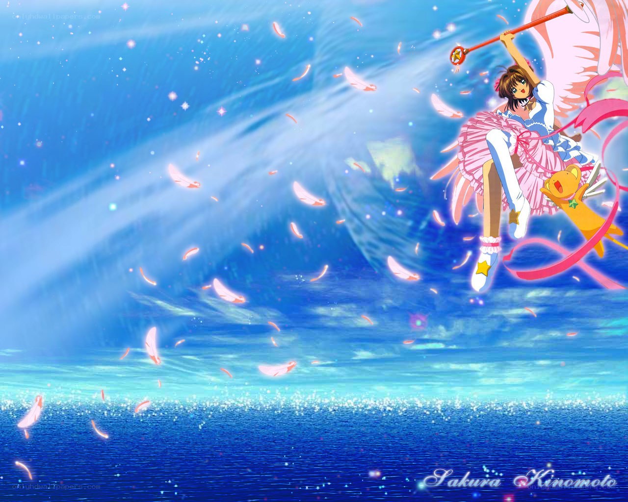 Sakura Kinomoto in flight
