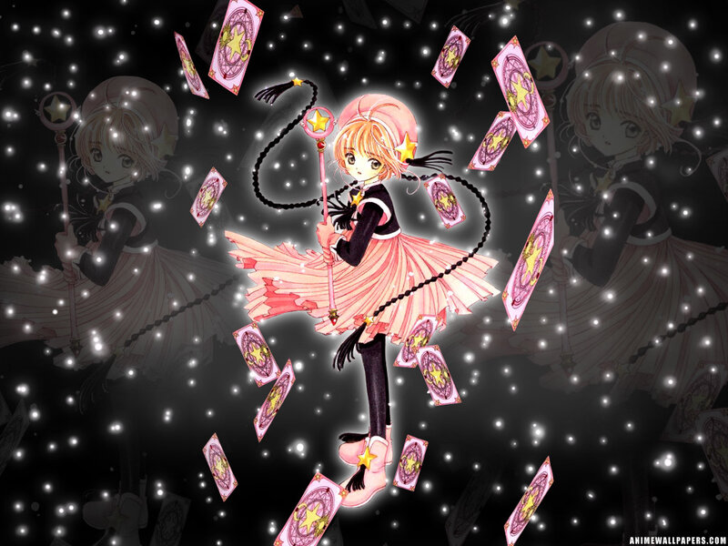 Sakura Kinomoto in magical pose