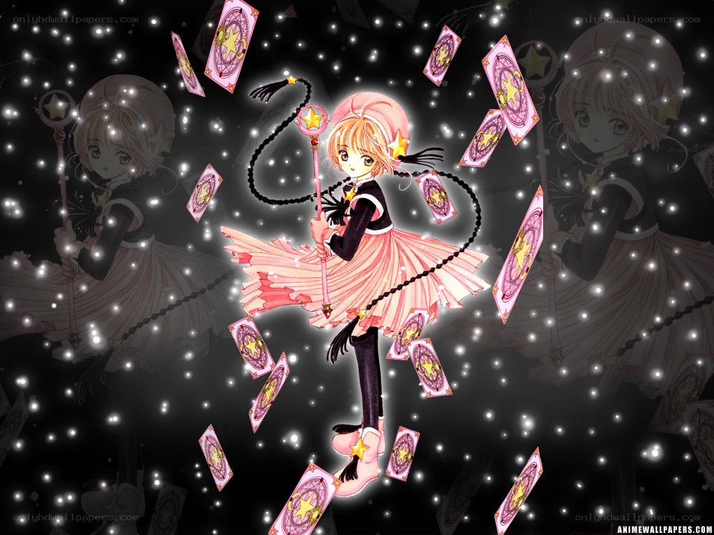 Sakura Kinomoto in magical pose