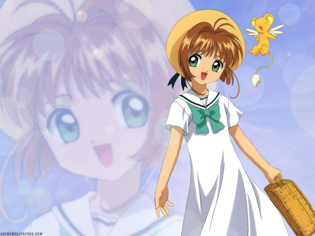 Sakura Kinomoto with Kero