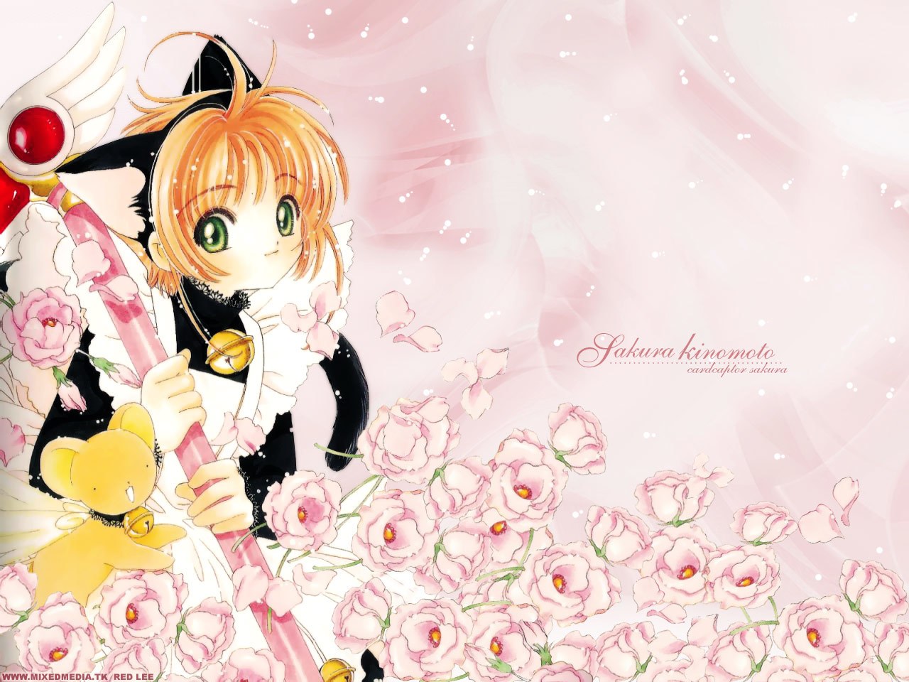 Sakura Kinomoto with wand