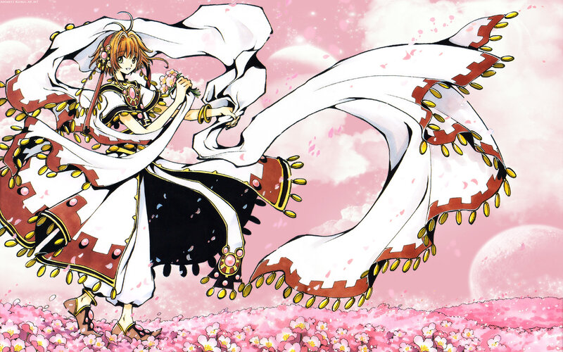 sakura princess in white dress
