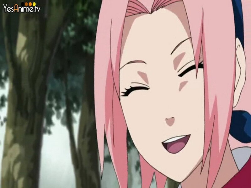 Sakura smiling in forest