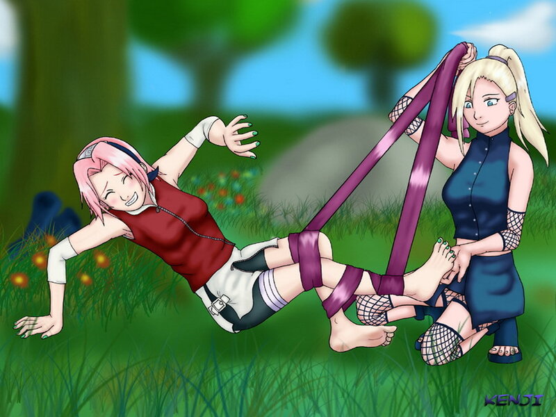 Sakura tied up by Ino