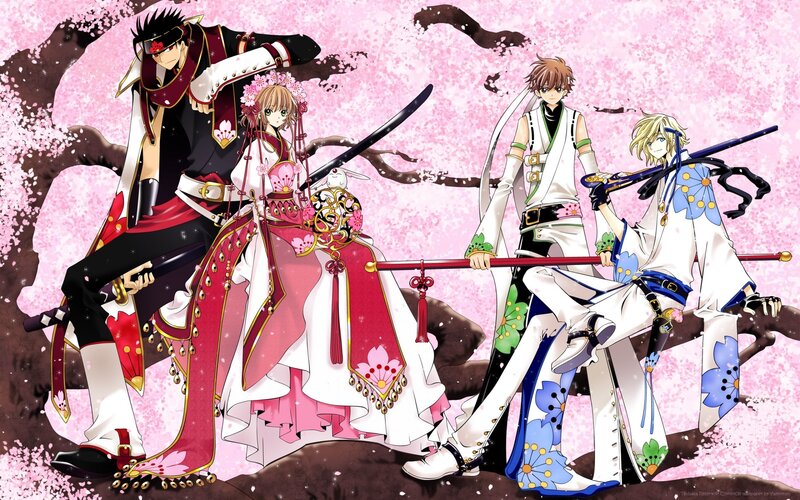 Sakura warriors in traditional attire