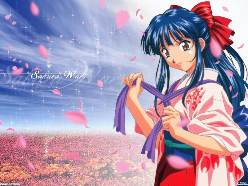 Sakura Wars character in kimono