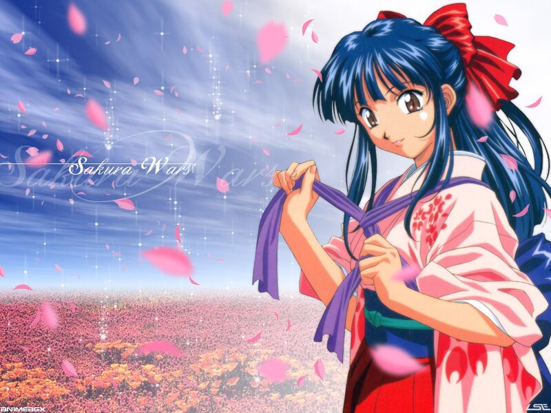 Sakura Wars character in kimono