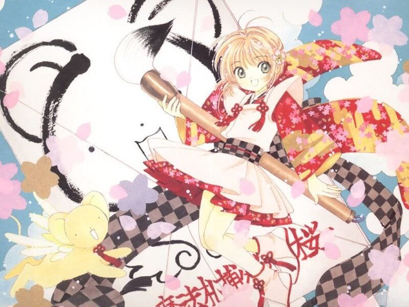 Sakura with a large brush