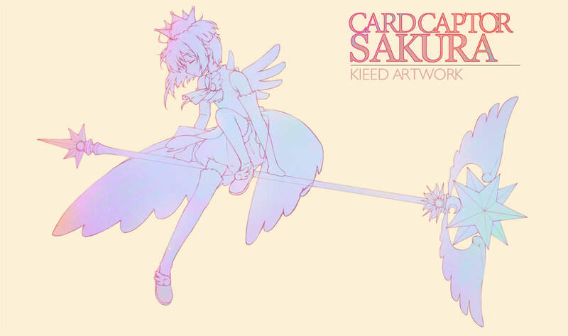 Sakura with a Staff