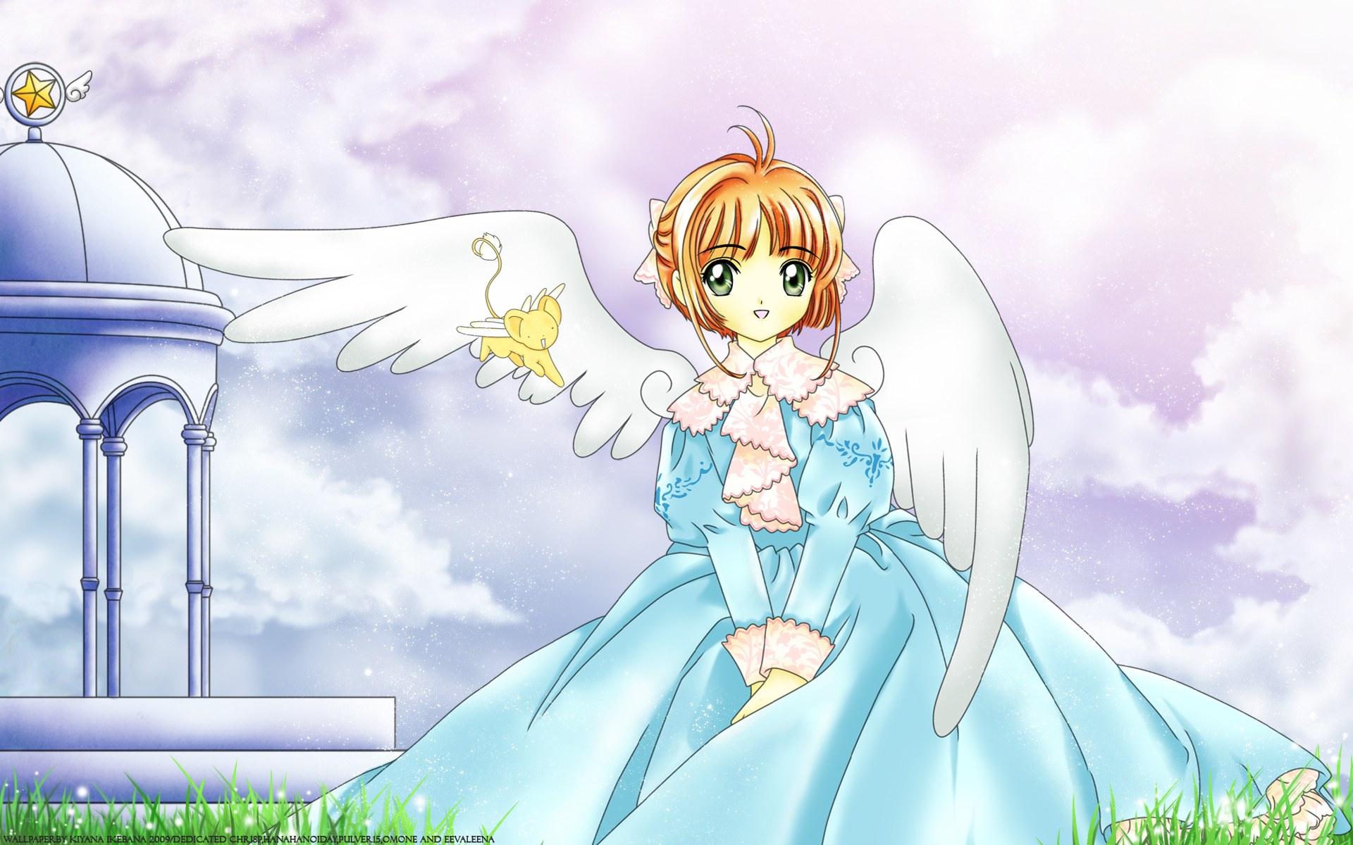 Sakura with angel wings