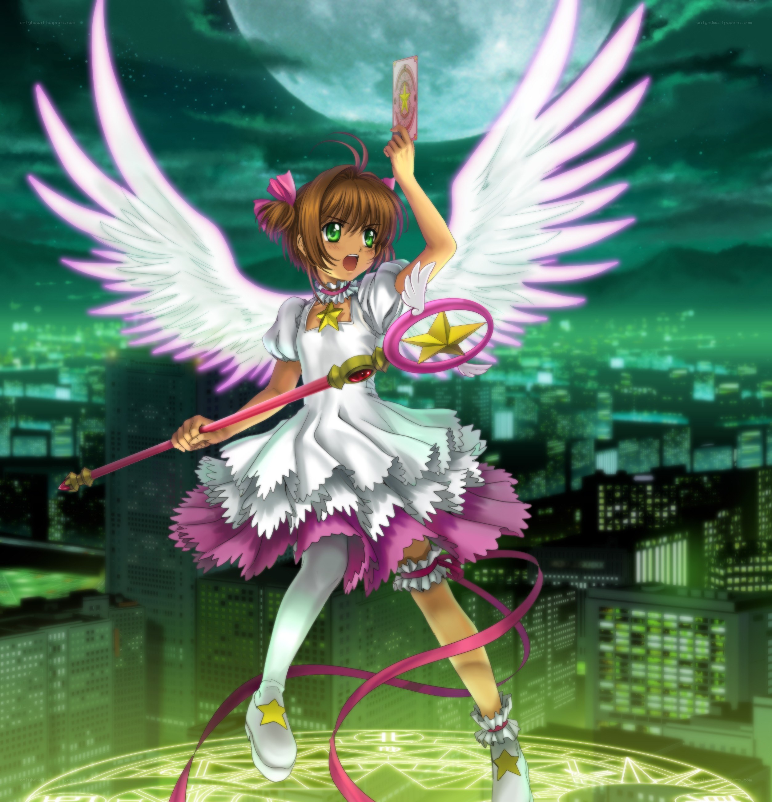 Sakura with angel wings