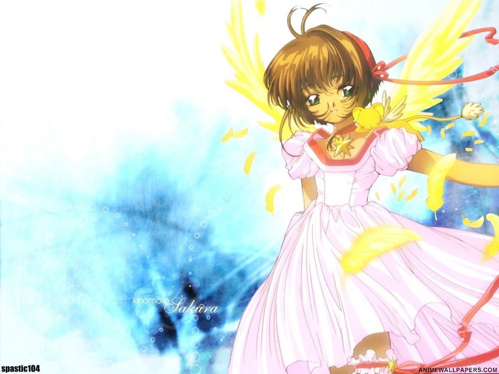Sakura with angel wings