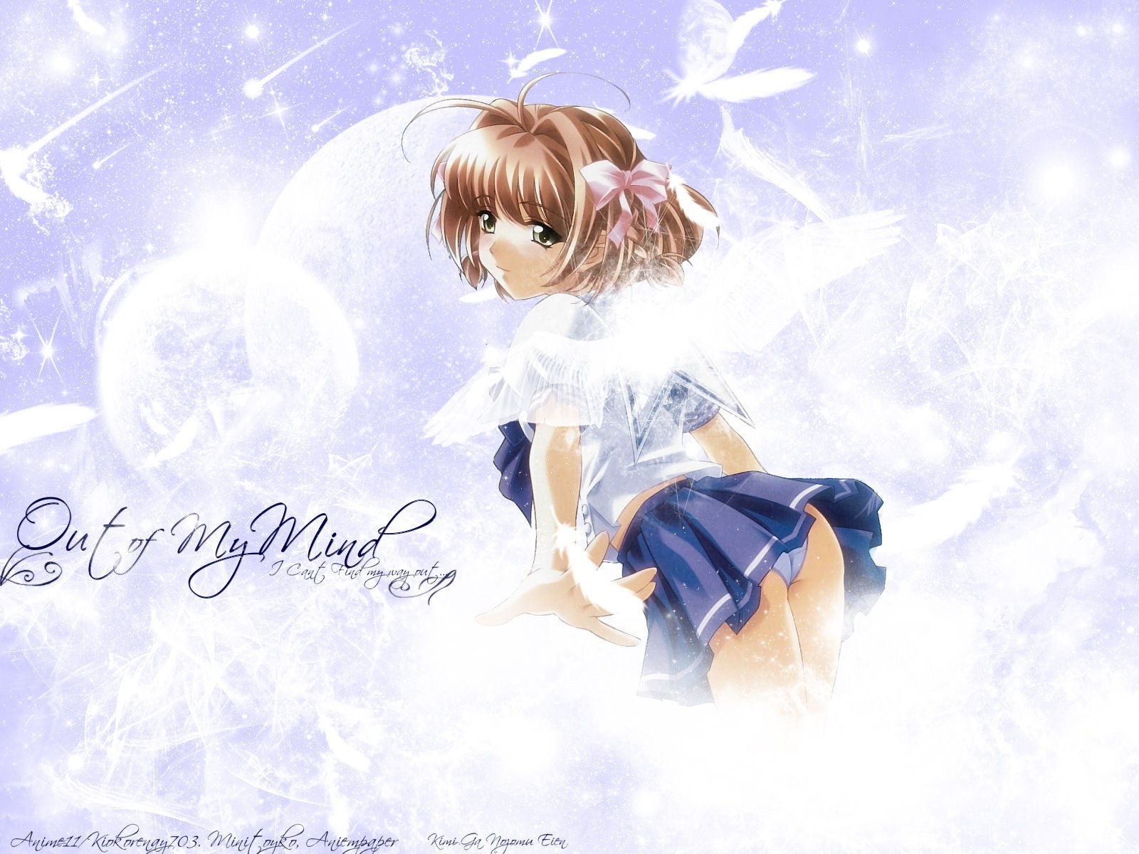 Sakura with angel wings