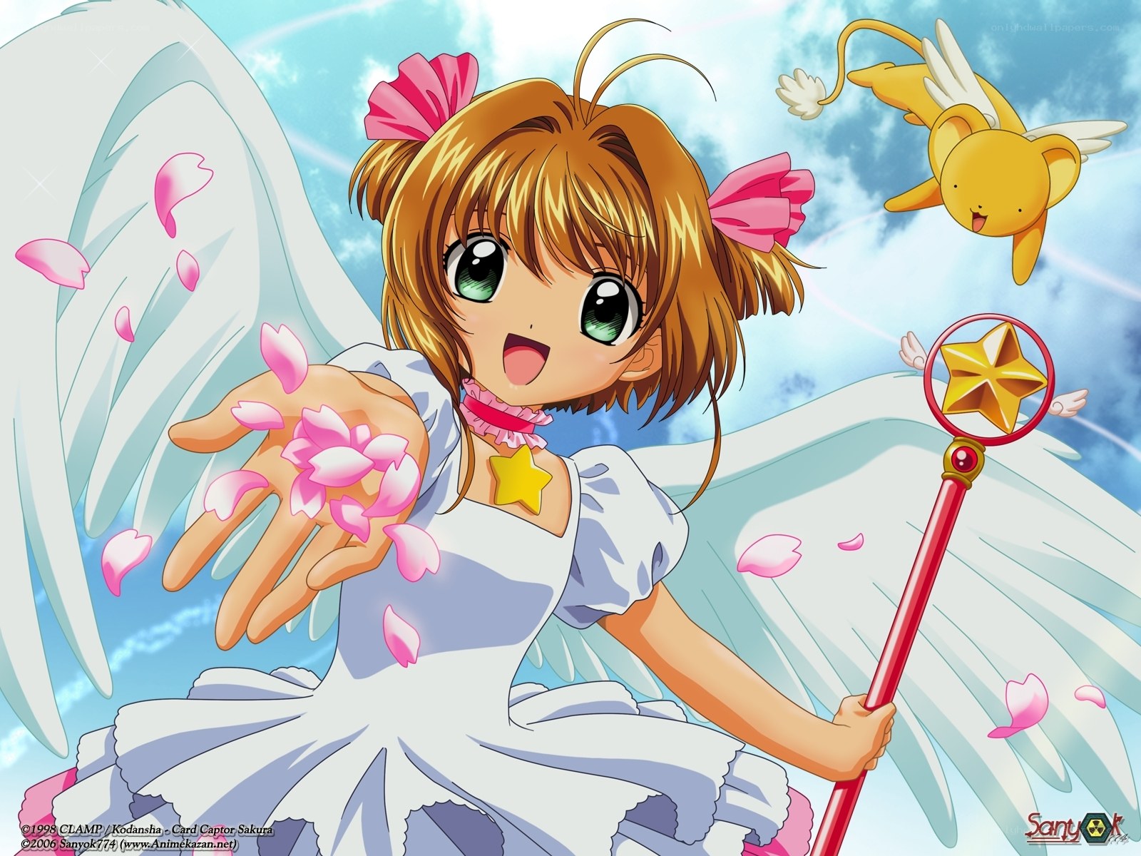 Sakura with angel wings