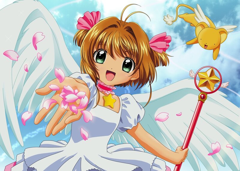 Sakura with angel wings