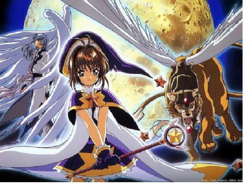 Sakura with her guardians