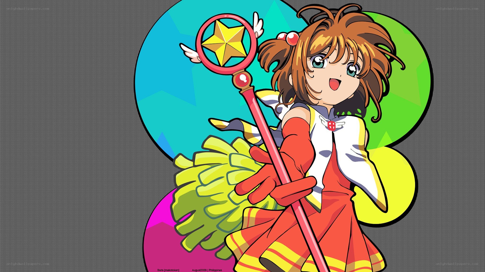 Sakura with her staff