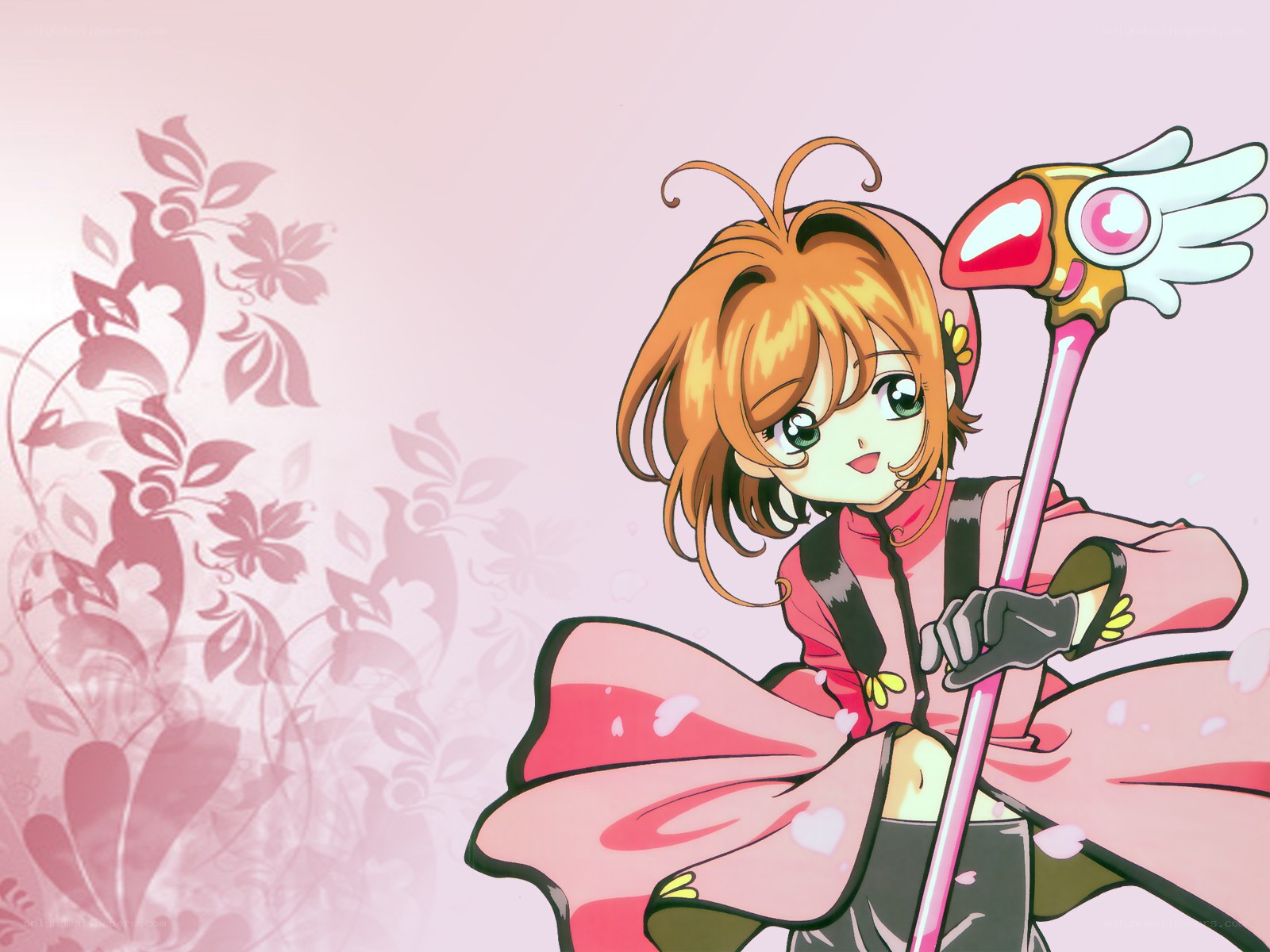 Sakura with her staff