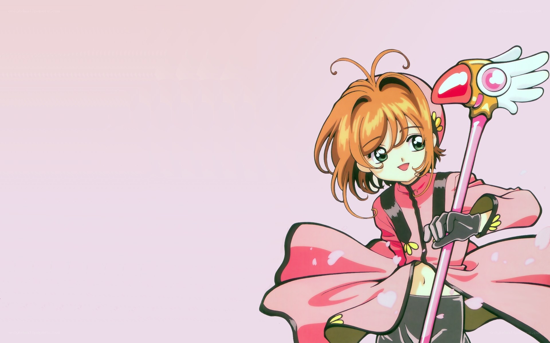 Sakura with her staff