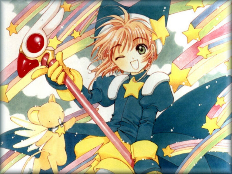 Sakura with her wand