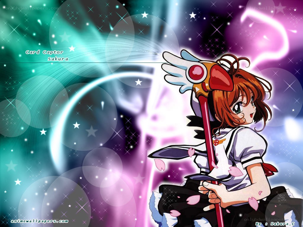 Sakura with her wand