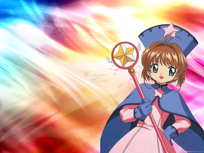 Sakura with her wand
