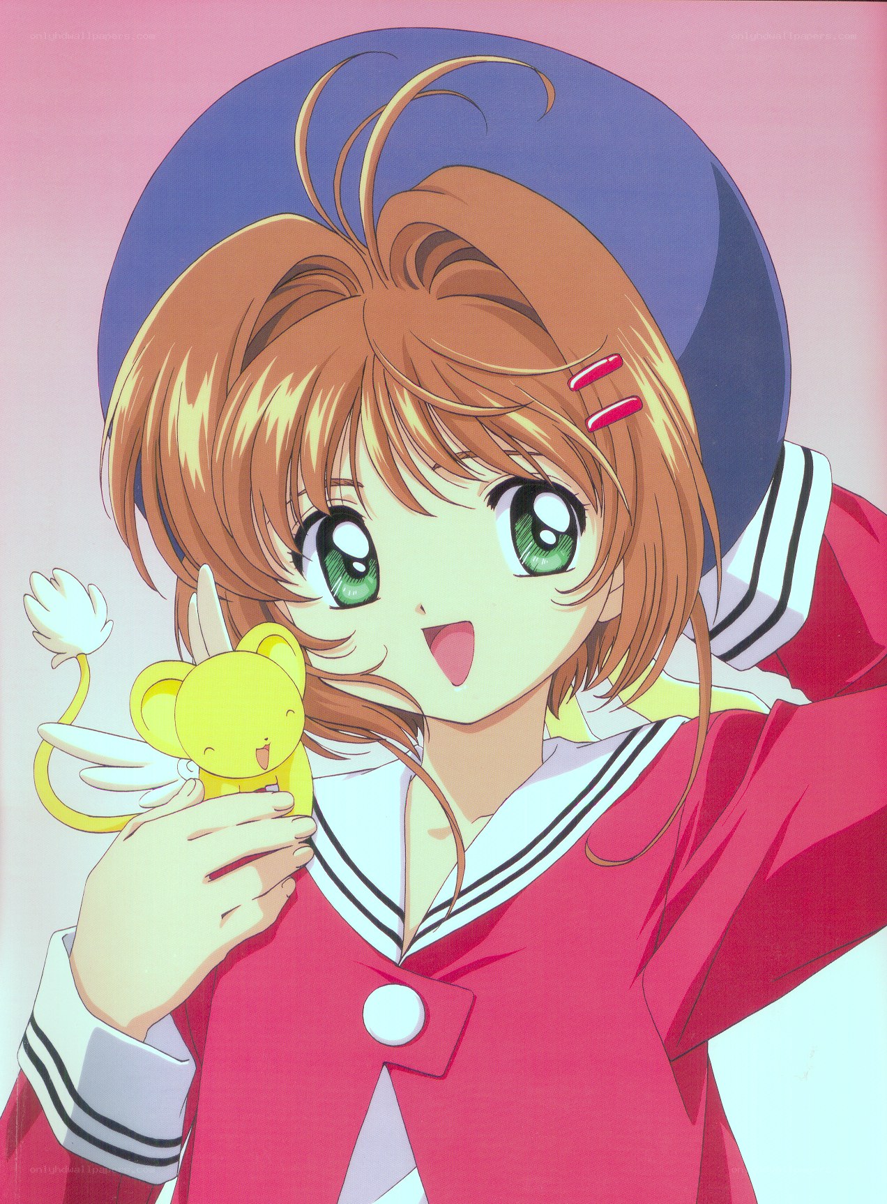 Sakura with Kero-chan