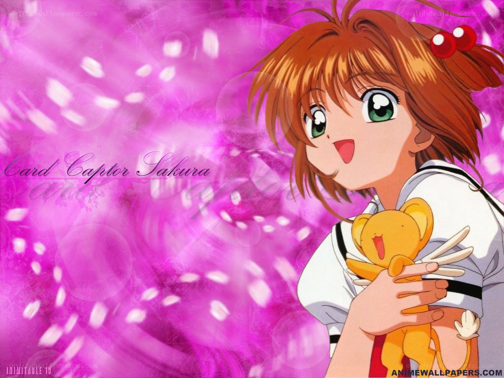 Sakura with Kero in pink