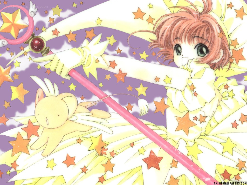 Sakura with magical staff