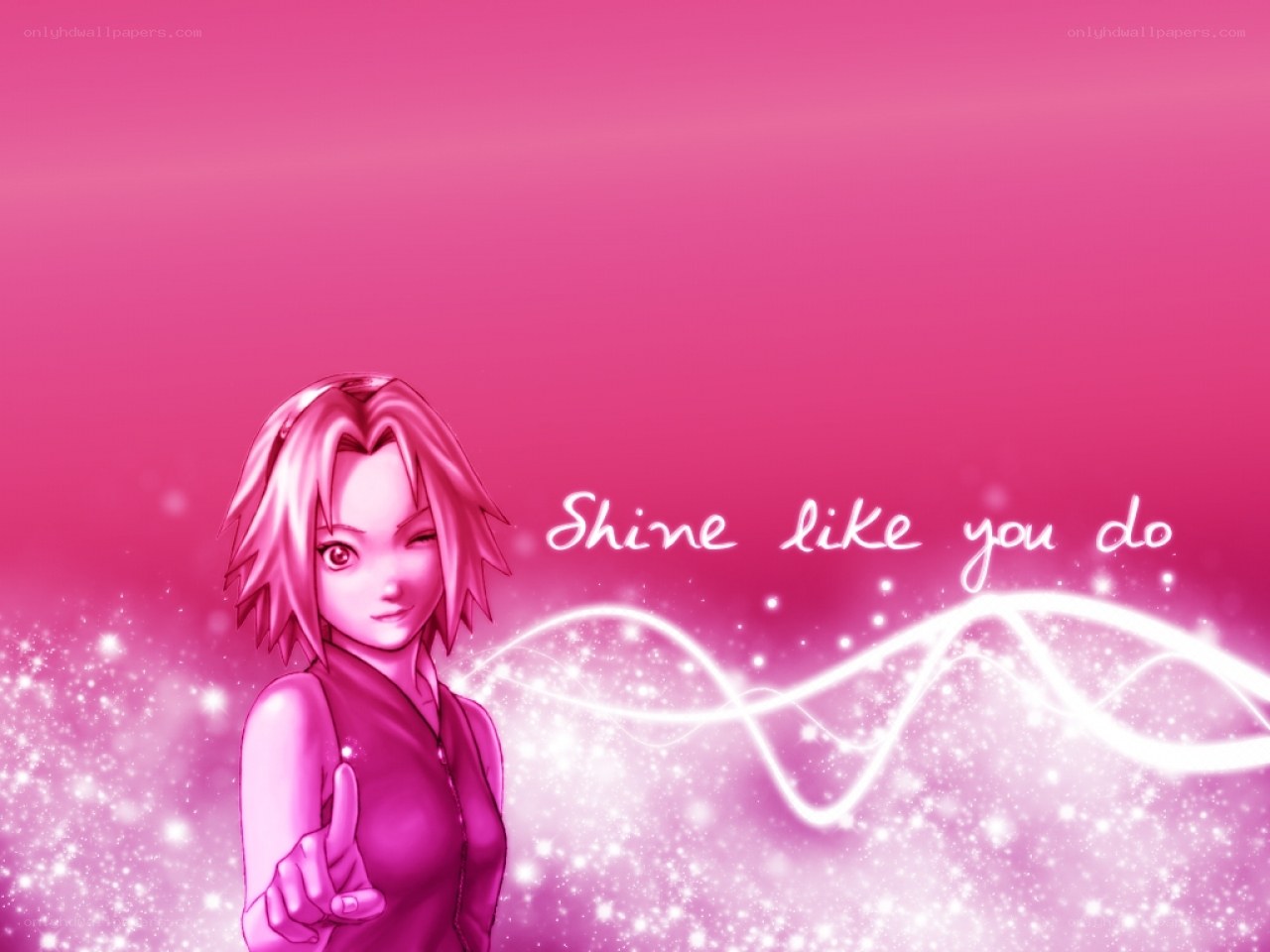 Sakura with pink background