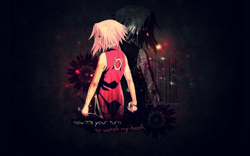 Sakura with shadow