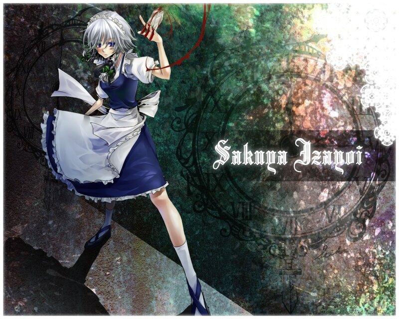 Sakuya Izayoi in a maid outfit