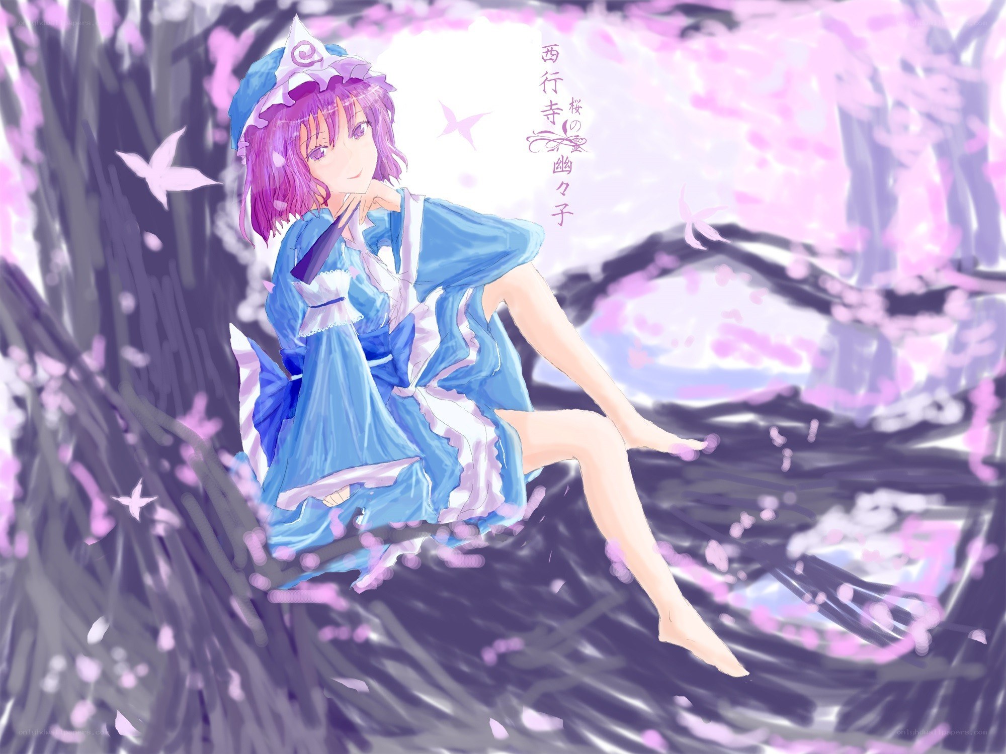 Sakuya Izayoi in cherry blossoms