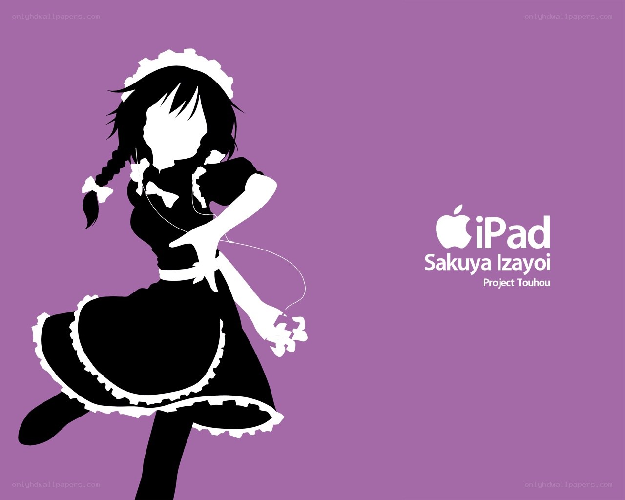 Sakuya Izayoi iPad wallpaper