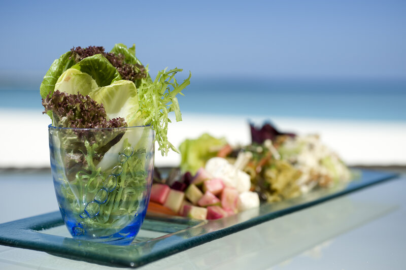 Salad in Glass Cup
