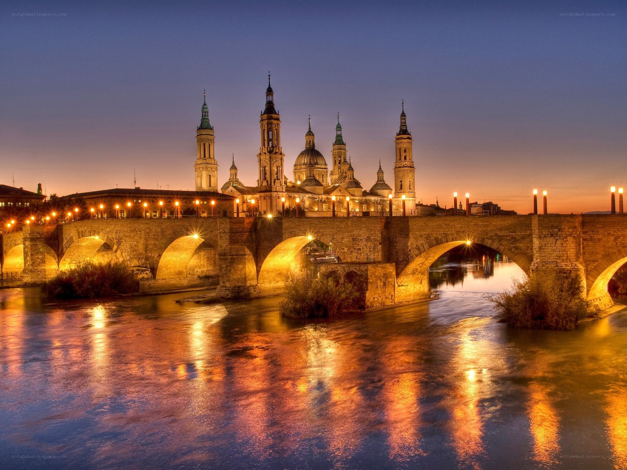 Salamanca at dusk