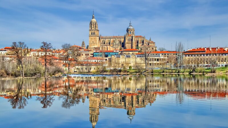 Salamanca Cathedral — Blue, Serene