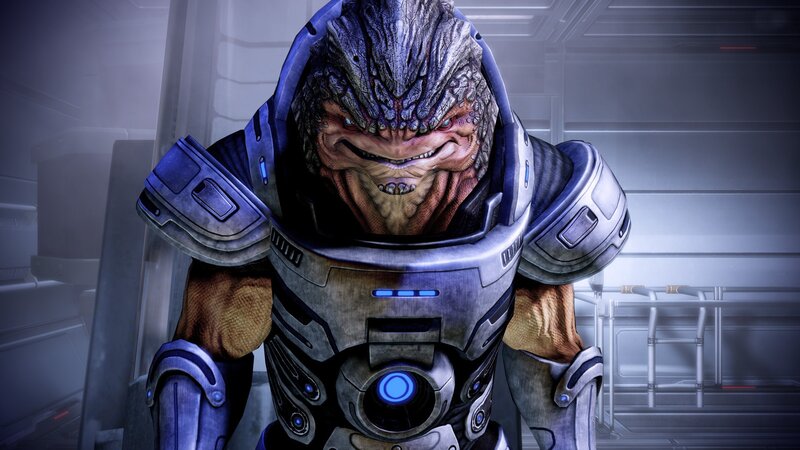 Salarian Alien in Armor — Gray
