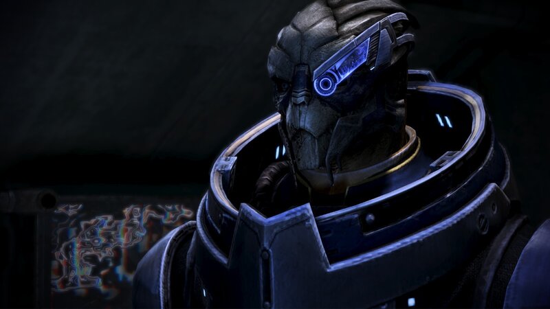 Salarian Character in Armor — Black, Dark, Night