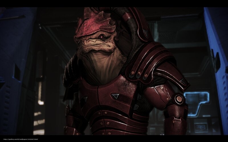 Salarian Character in Armor — Red